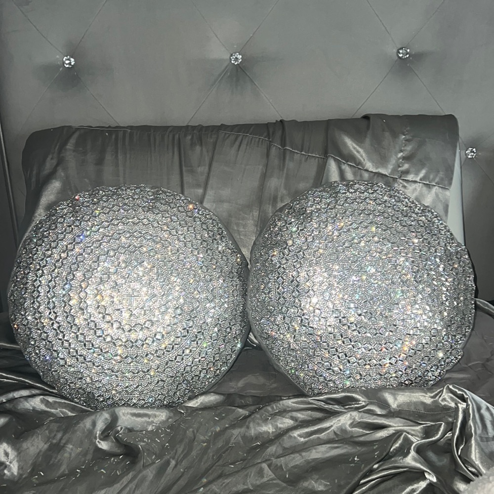 Bling decor pillows